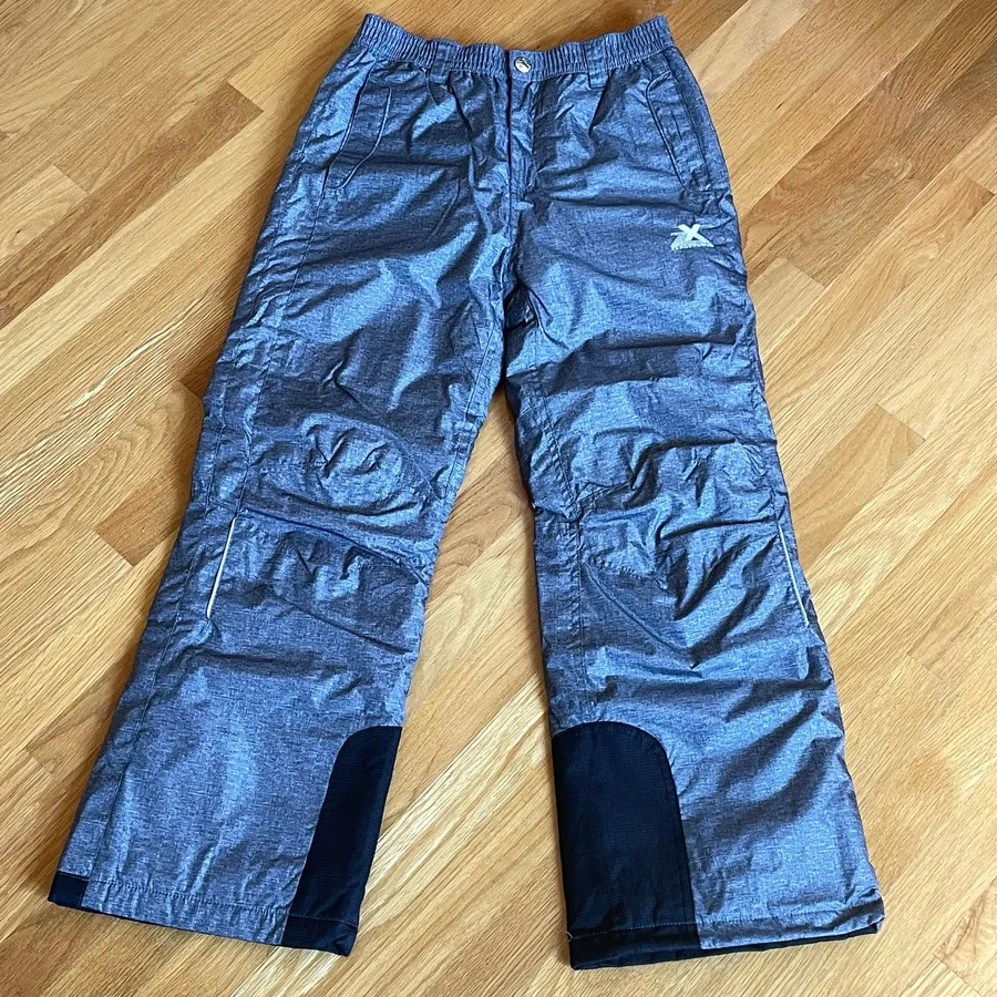 ZeroXposur Youth Insulated Snow Pants Gray Pink Ski Snowboard Winter Size 14/16