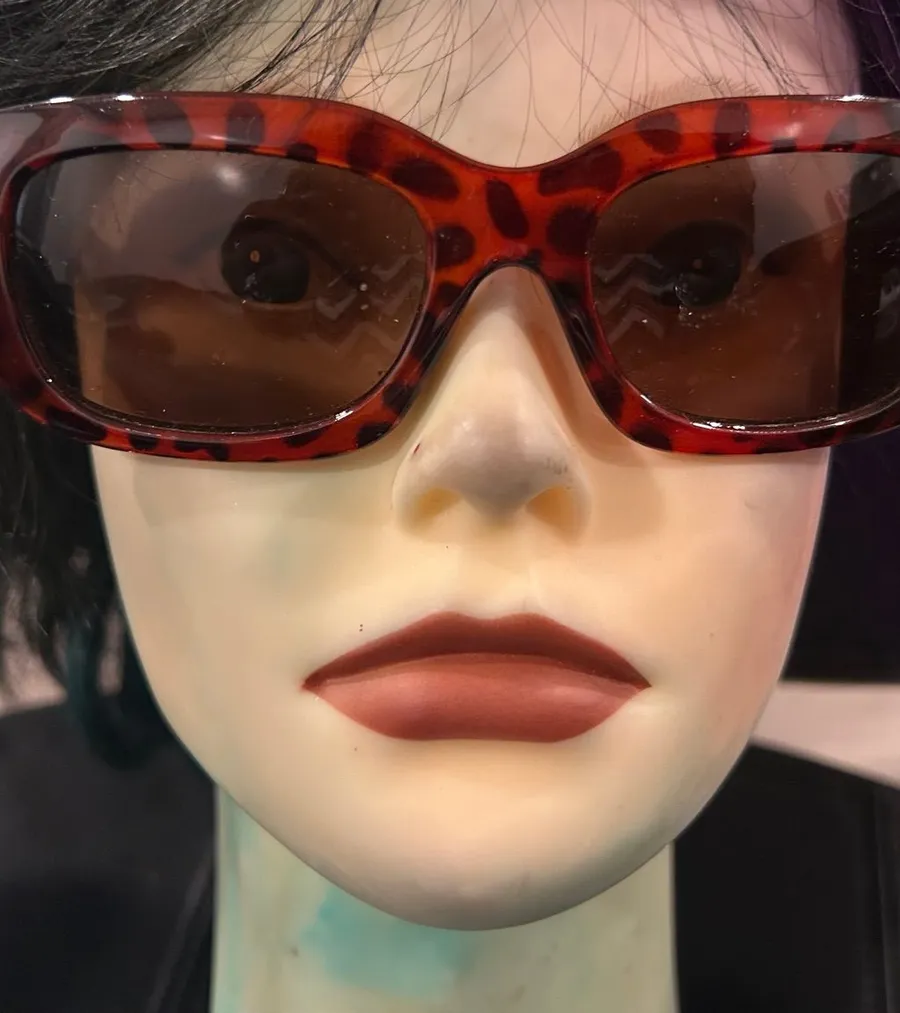 Tortoiseshell Rectangular Women's Sunglasses