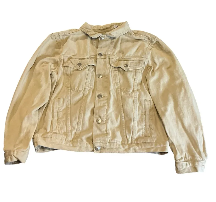 Princess Polly Tan Cotton Trucker Jack