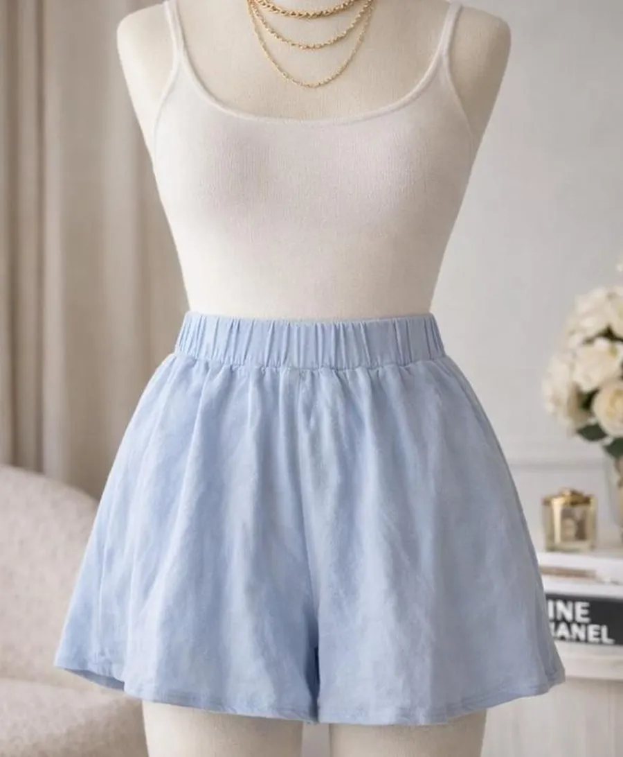Altar’d State Light Blue Flowy Shorts – Size Small