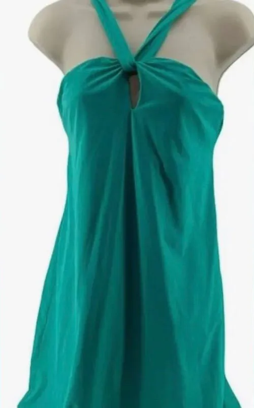 Athleta Turquoise stretchy Swim Dress with Tie Back Women’s Size Medium