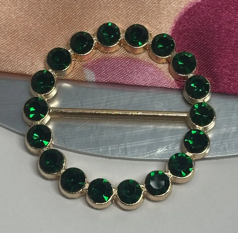 Gold Round Scarf Ring