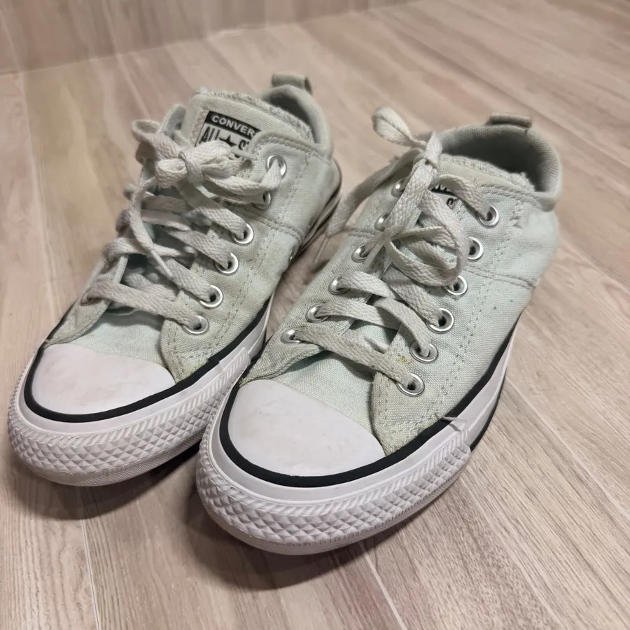 Converse All Star Madison Low Top Sneakers Mint Green Canvas Shoes 563511C