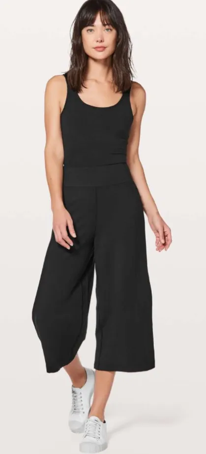 Lululemon Blissed Out Black Culottes Gaucho Wide-Leg Pants #Br