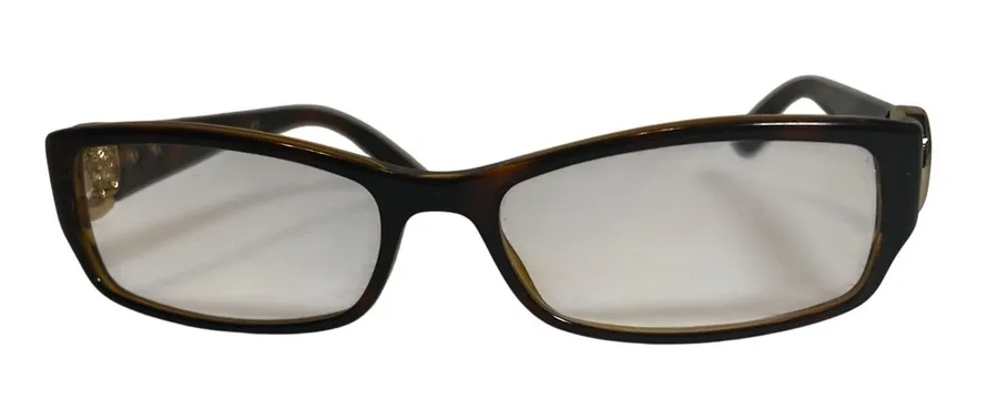 Gucci Eyeglasses Womens GG 3553 Dark Tortoise Gold Horsebit Crystal Frames Only