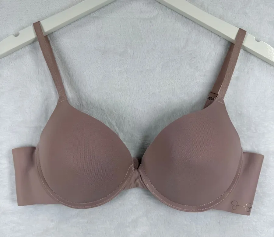 Jessica Simpson Womens 36C T-Shirt Bra Mauve Underwire Lightly Padded RN71222
