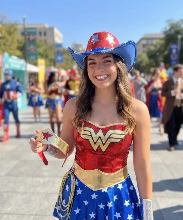 Sequin Hat Cowboy Cowgirl Red White Blue Stars perfect for Wonder Woman’s outfit