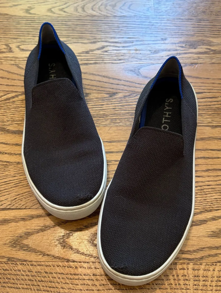 Rothy's The Sneaker Slip On Shoe Black