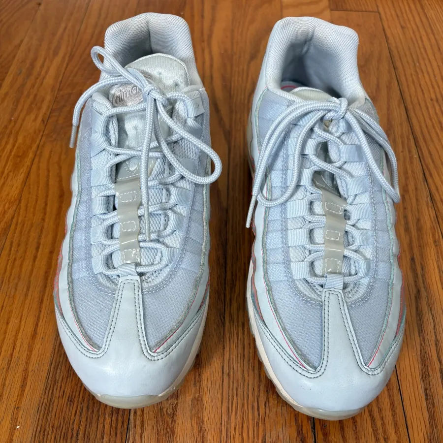 Nike Air Max 95 Half Blue Pink Gray Women's 9 Casual Athletic Shoes