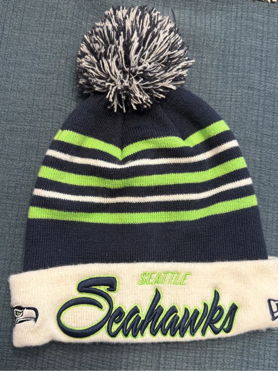 NFL New Era Seattle Seahawks Pom Beanie