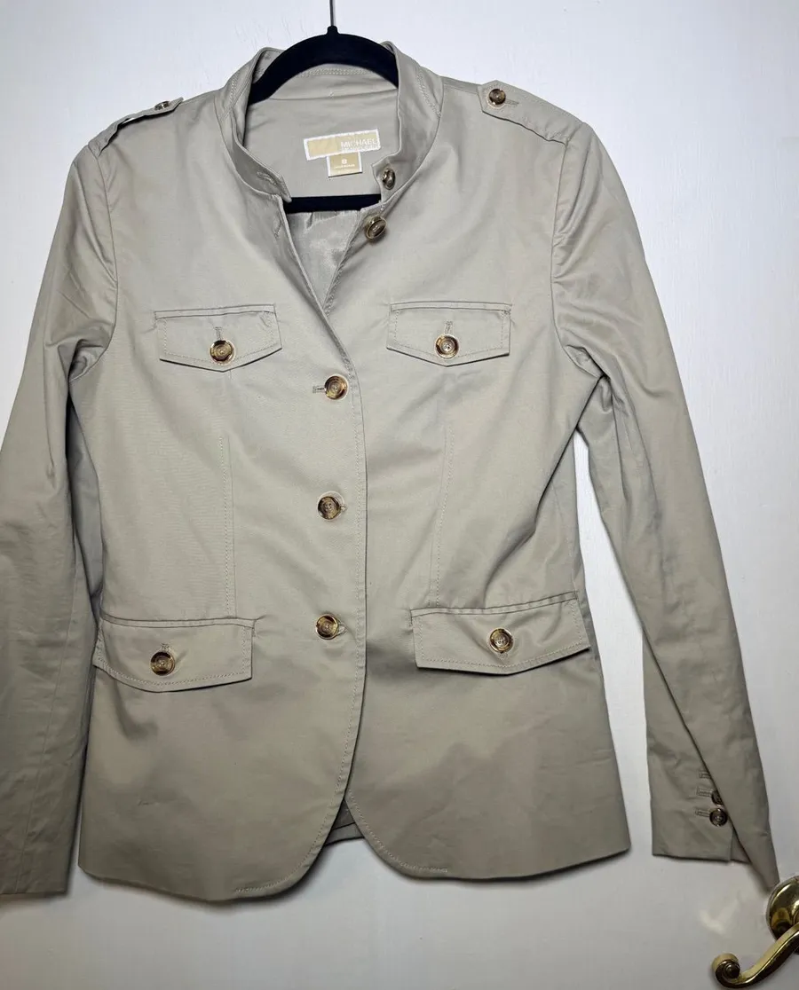 Michael Kors Women's Beige Button