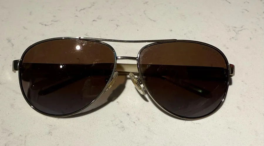 Ralph Lauren Brown Aviator Polarized Sunglasses