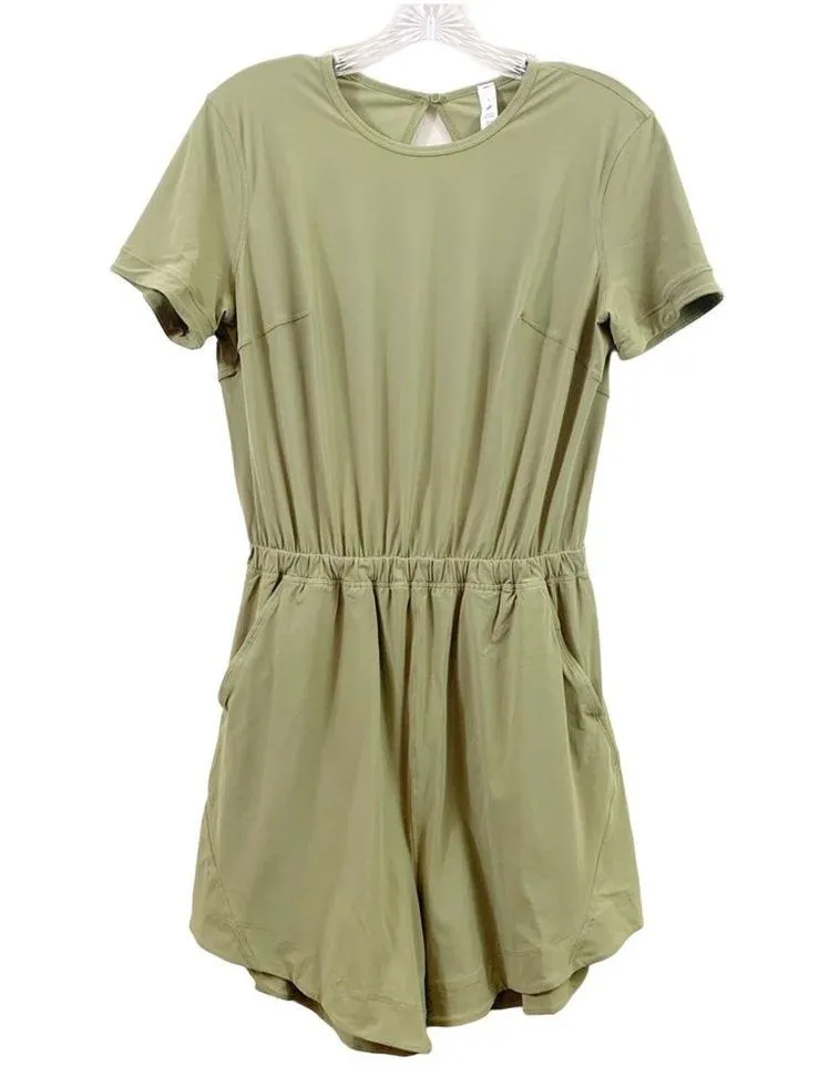 Lululemon Lightweight High-Neck Romper in Bronze Green
