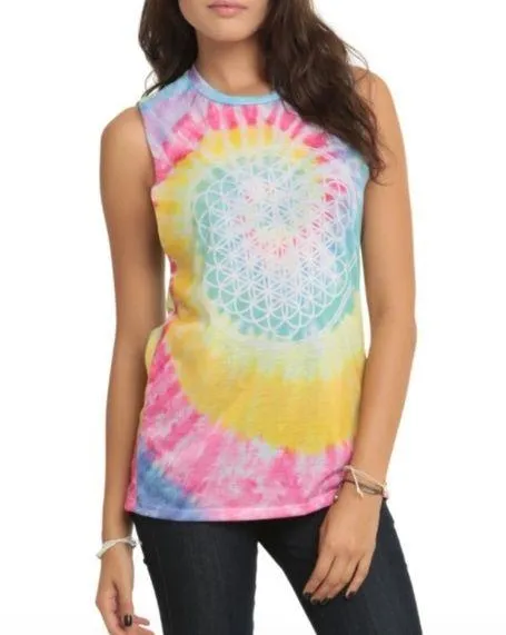 Tie Dye Mandala Muscle Tank