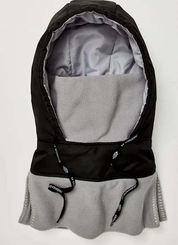NWT Free People Puffer Popover Hood in Black
