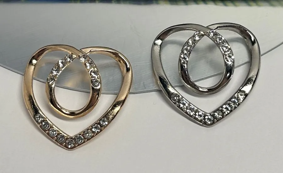 Heart Shape Scarf Rings