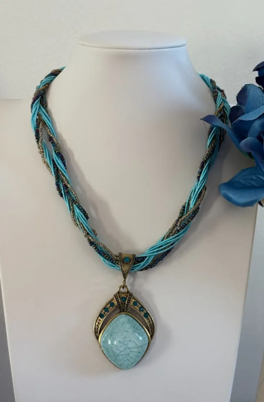 Beaded Statement Necklace