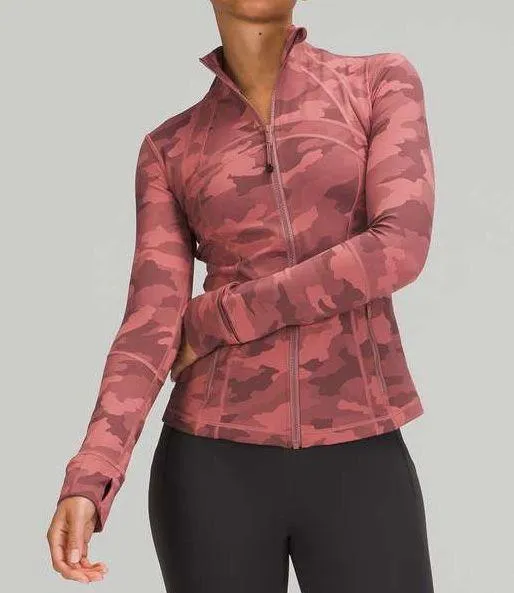 Lululemon Define Jacket Heritage 365 Camo Brier Rose Multi Pink Size 0
