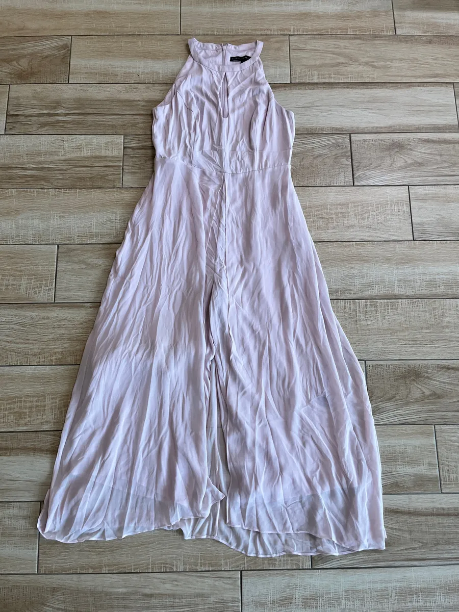 Womens White House Black Market Pale Pink Jumpsuit - 4