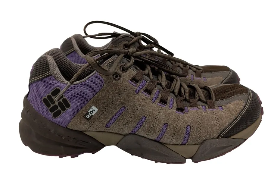 Columbia Master OutDry Waterproof Hiking Shoes Brown Purple BL3696-205 Womens 10