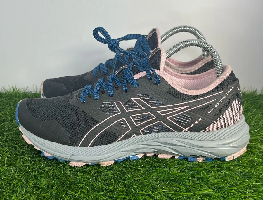 ASICS Gel-Excite Trail Women’s Trail Running Shoes Black Pink Blue Size 9