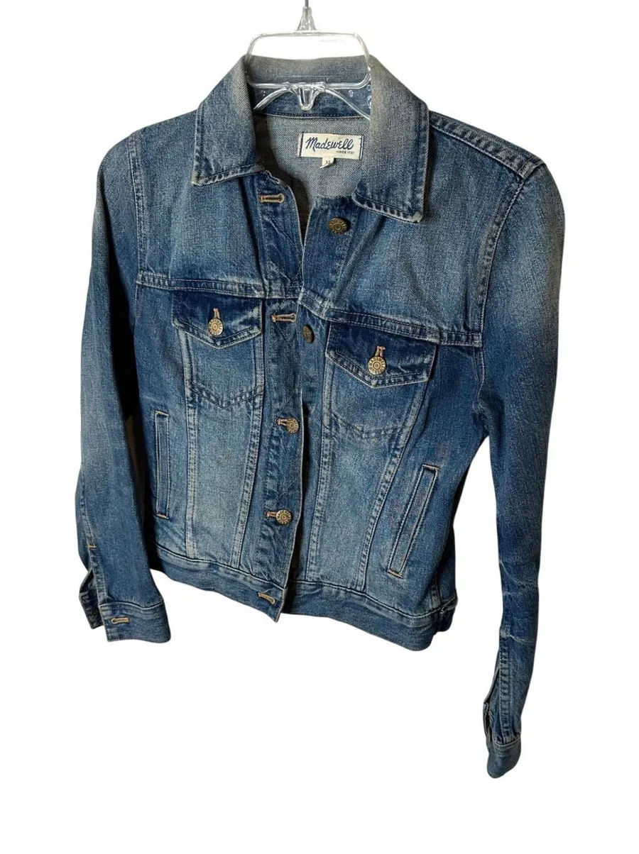Madewell Womens Denim Jacket Blue Classic Trucker Style XS