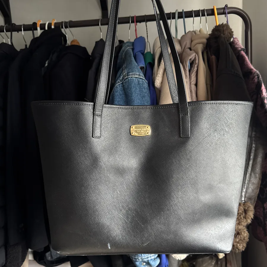 MICHAEL Black Large Tote