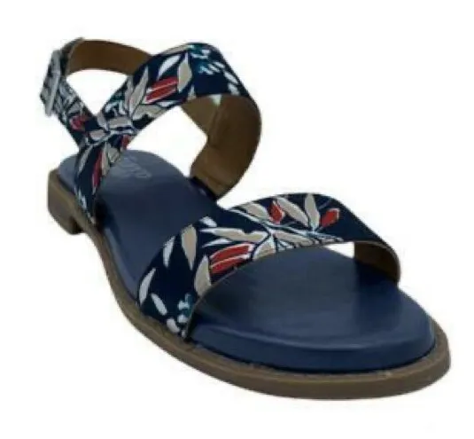 Franco Sarto Velocity Sandal -Navy Floral 7.5