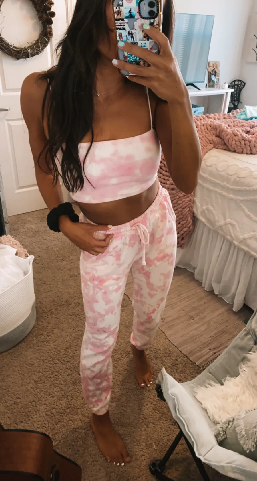 Tie Dye Sweat pants! Pink