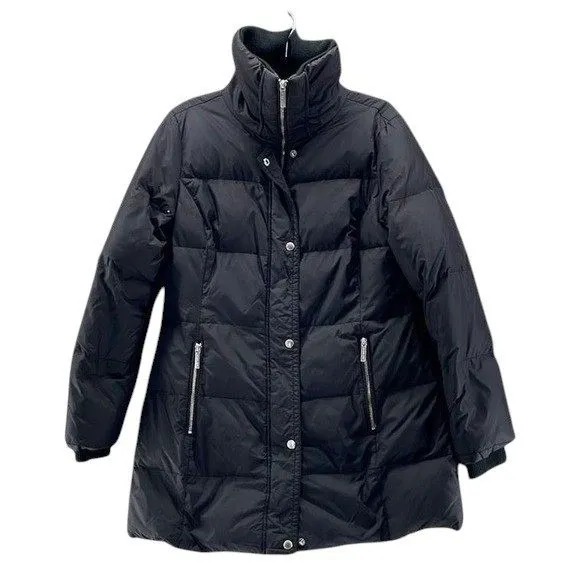 Michael Kors Puffer Coat Medium Down Basic Minimalist Simple Warm Cozy Winter