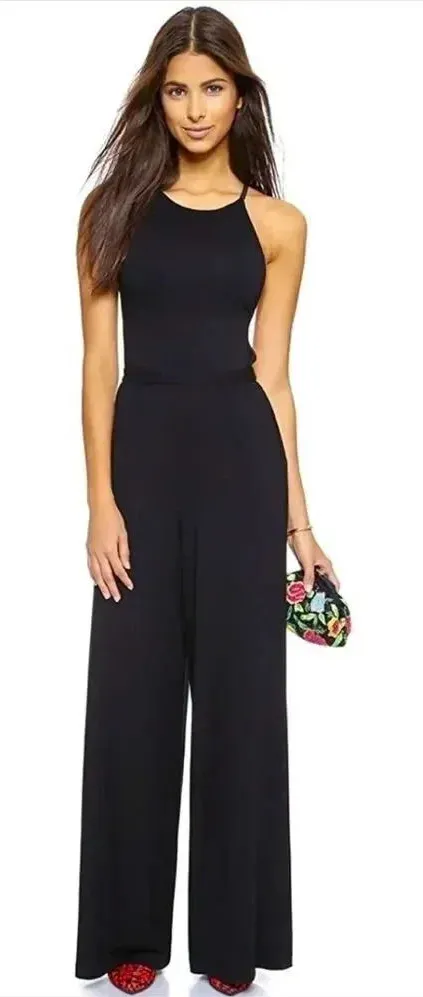 Air By Alice + Olivia Women's Cross Back jumpsuit