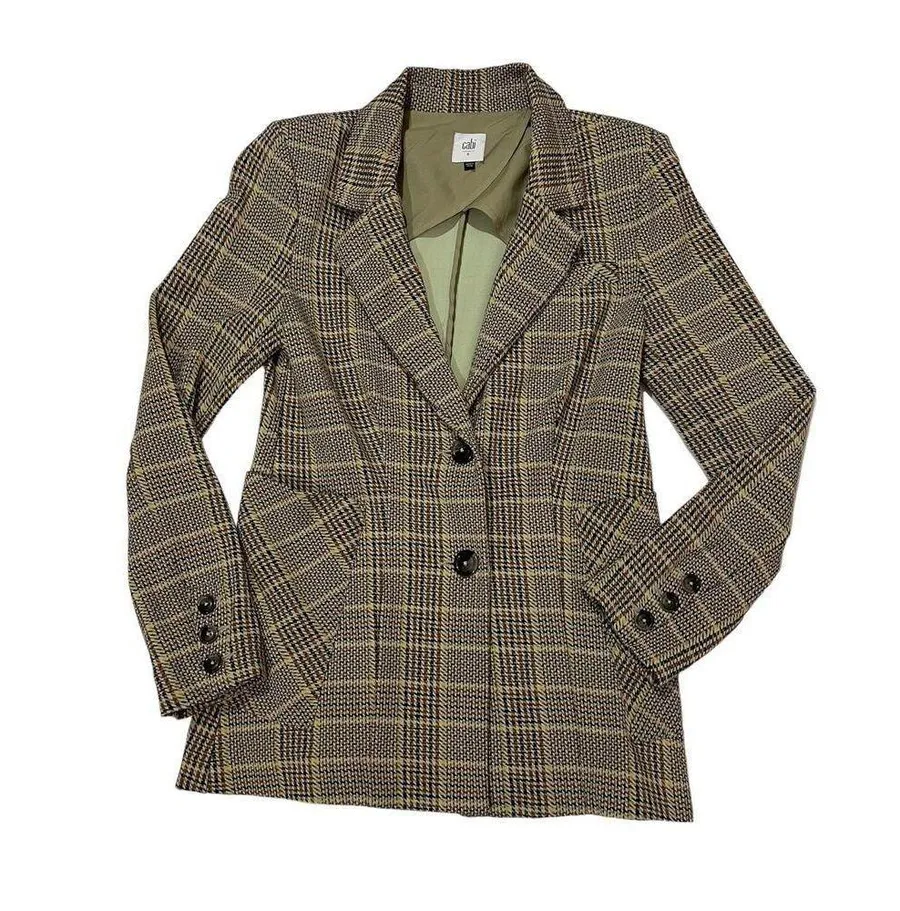 CAbi Pastime Plaid Jacket (Style 3548) - Brown Multi - 6