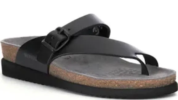 Mephisto Helen black leather sandals women’s size 36 casual basics trendy