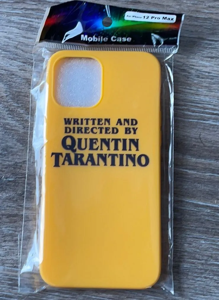 🦋4/$25 iPhone 12 Pro Max Quentin Tarantino Phone Case Yellow