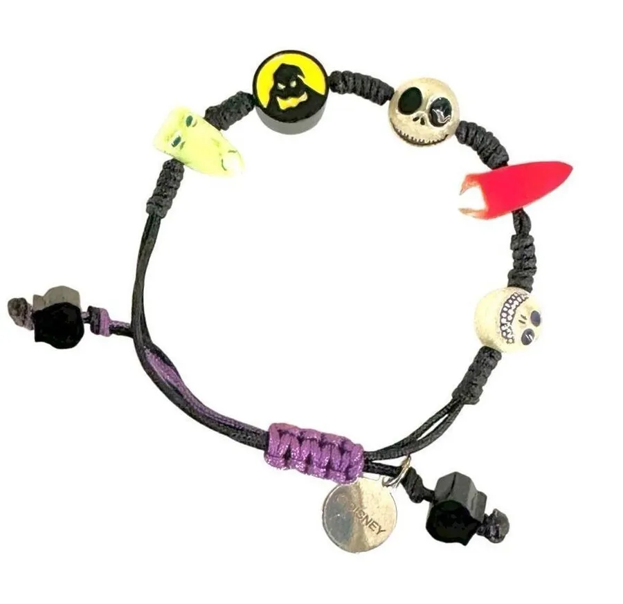 Disney The Nightmare Before Christmas Characters Glow-In-The-Dark Cord Bracelet