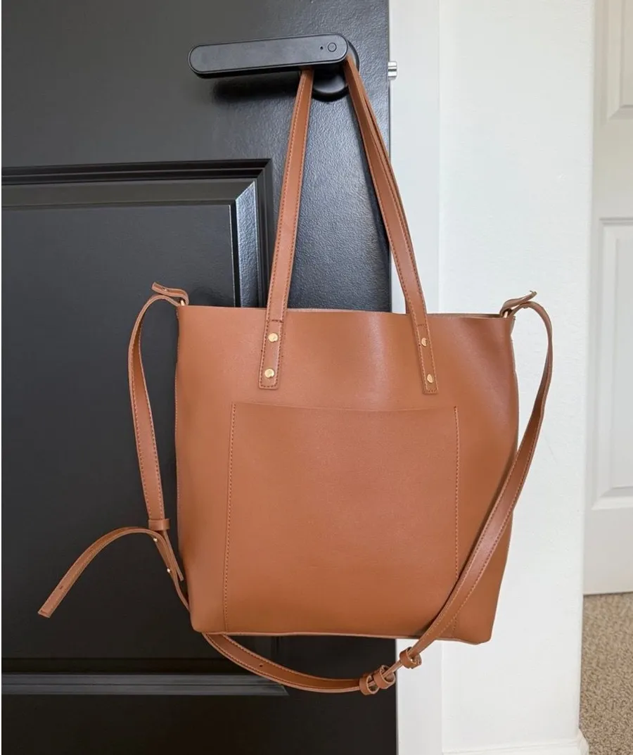 Henny + Lev brown tote bag purse