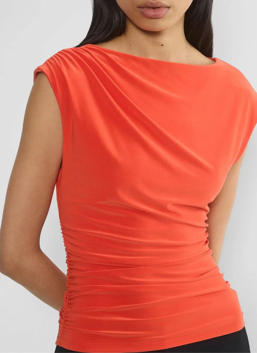 New Aritzia Smooth Matter™ Roxanne Top Poppy Red Small