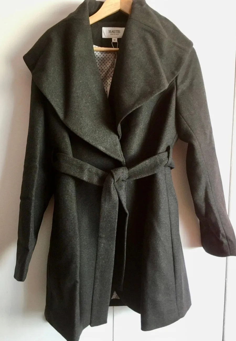 Wool Coat, Medium Gray