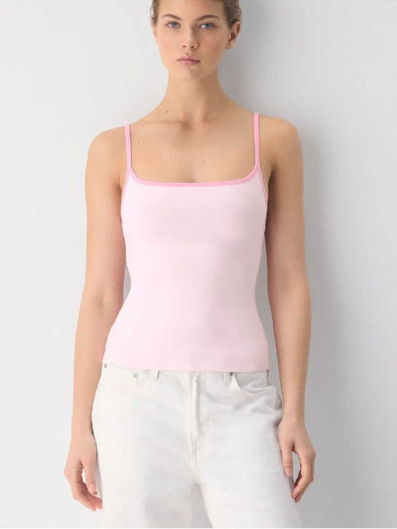 Aritzia Original Contour Swoop Cami Tank Villa Pink Size S