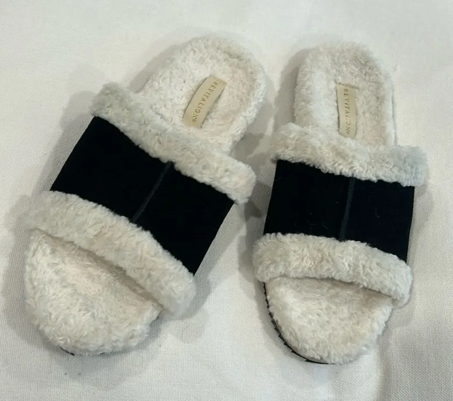 Revitalign “Clara” Suede Fur Slip