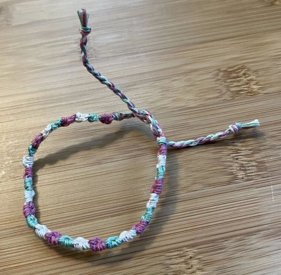 Tiana Bracelet, anklet, trendy, comfortable, tie, embroidery thread, woven, gift