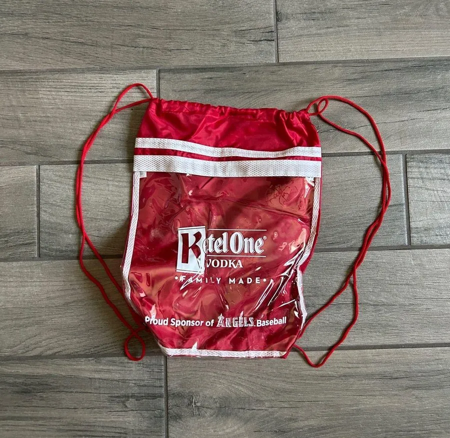 Red Drawstring Backpack