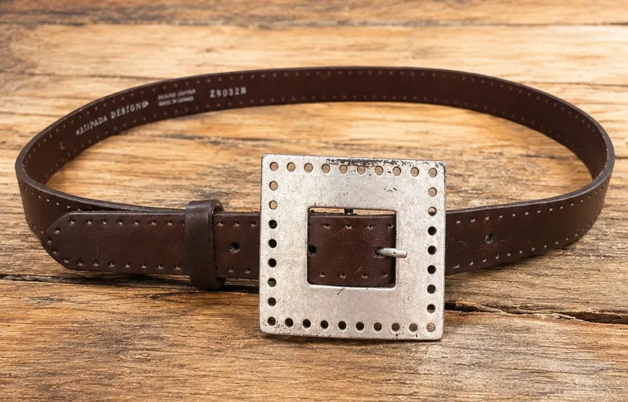 Silpada Designs Genuine Leather Belt | Vintage Y2K | Made in Canada | Size Large