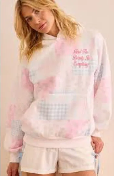 Altar’d State Find The Beauty In Everything Patchwork Pastel Hoodie