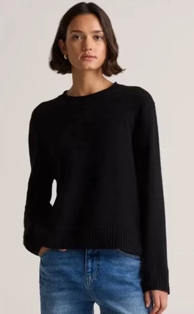 Quince Mongolian Cashmere Pullover Lightweight Sweater Size XS Stretch Soft