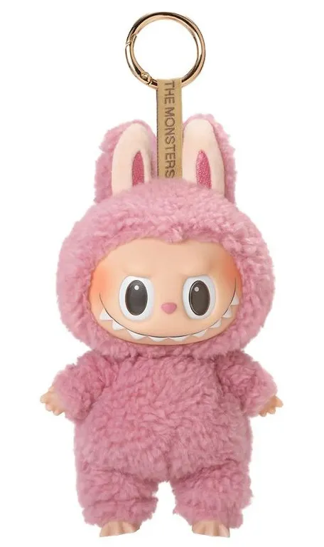 Pop Mart The Monsters Exciting Macaron Lychee Berry Labubu Blind Box Keychain Pink