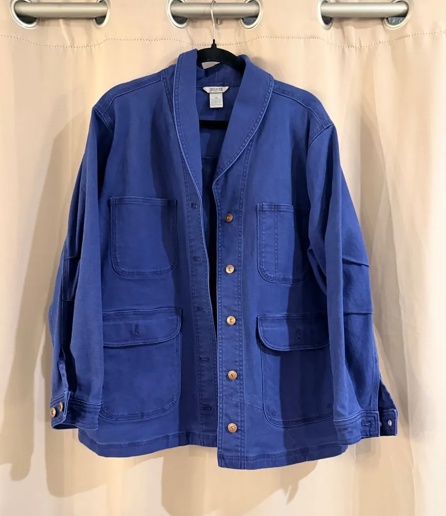 Duluth Blue Denim Button Front Jacket Size 1X