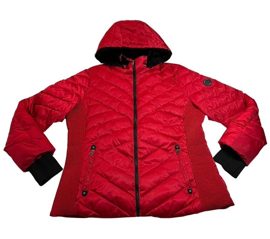 Nautica Women's Hooded Midweight Puffer Jacket Size XXL Outdoors Winter Holidays