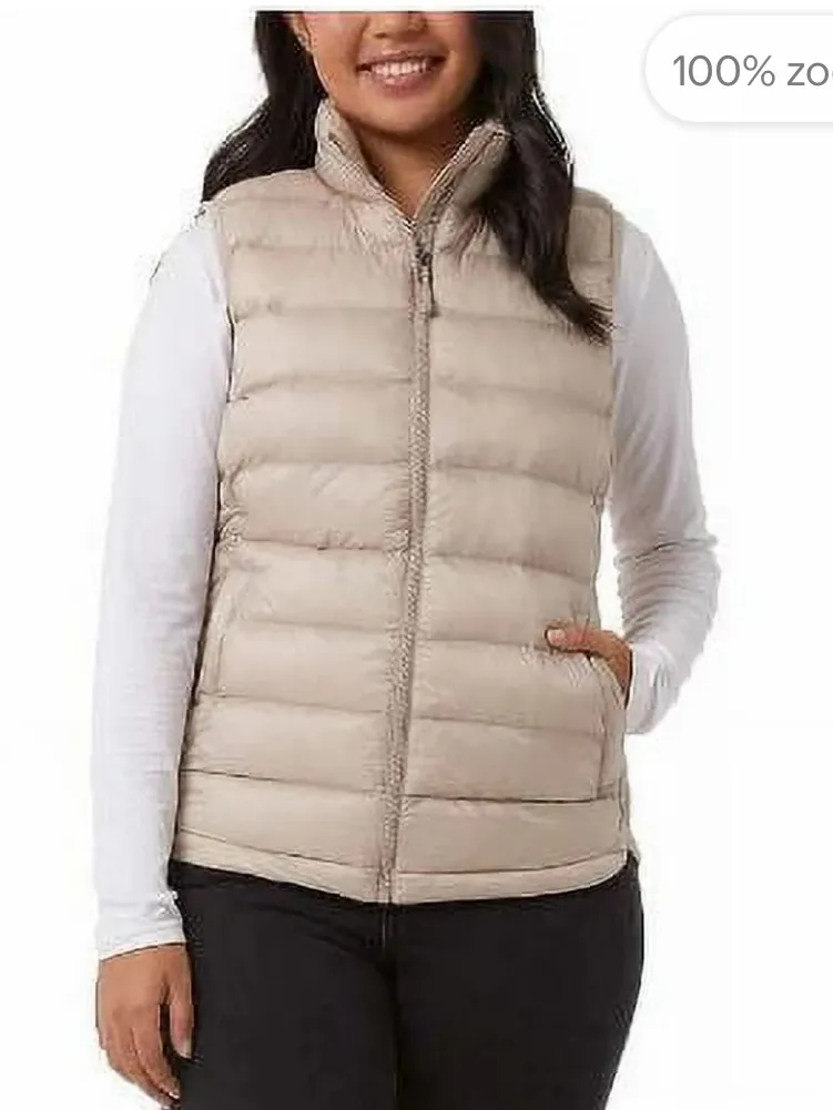 32 Degrees Heat Women’s Puffer Vest in Beige
