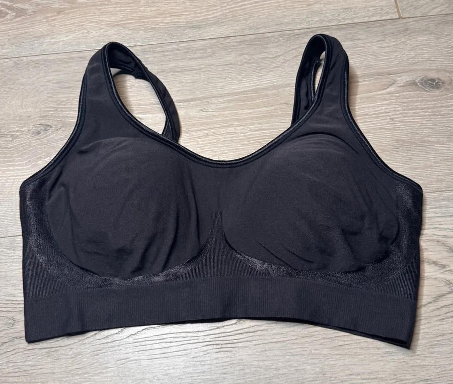 Bali Comfort Revolution Black Wirefree Seamless Bra 3488 XLarge XL